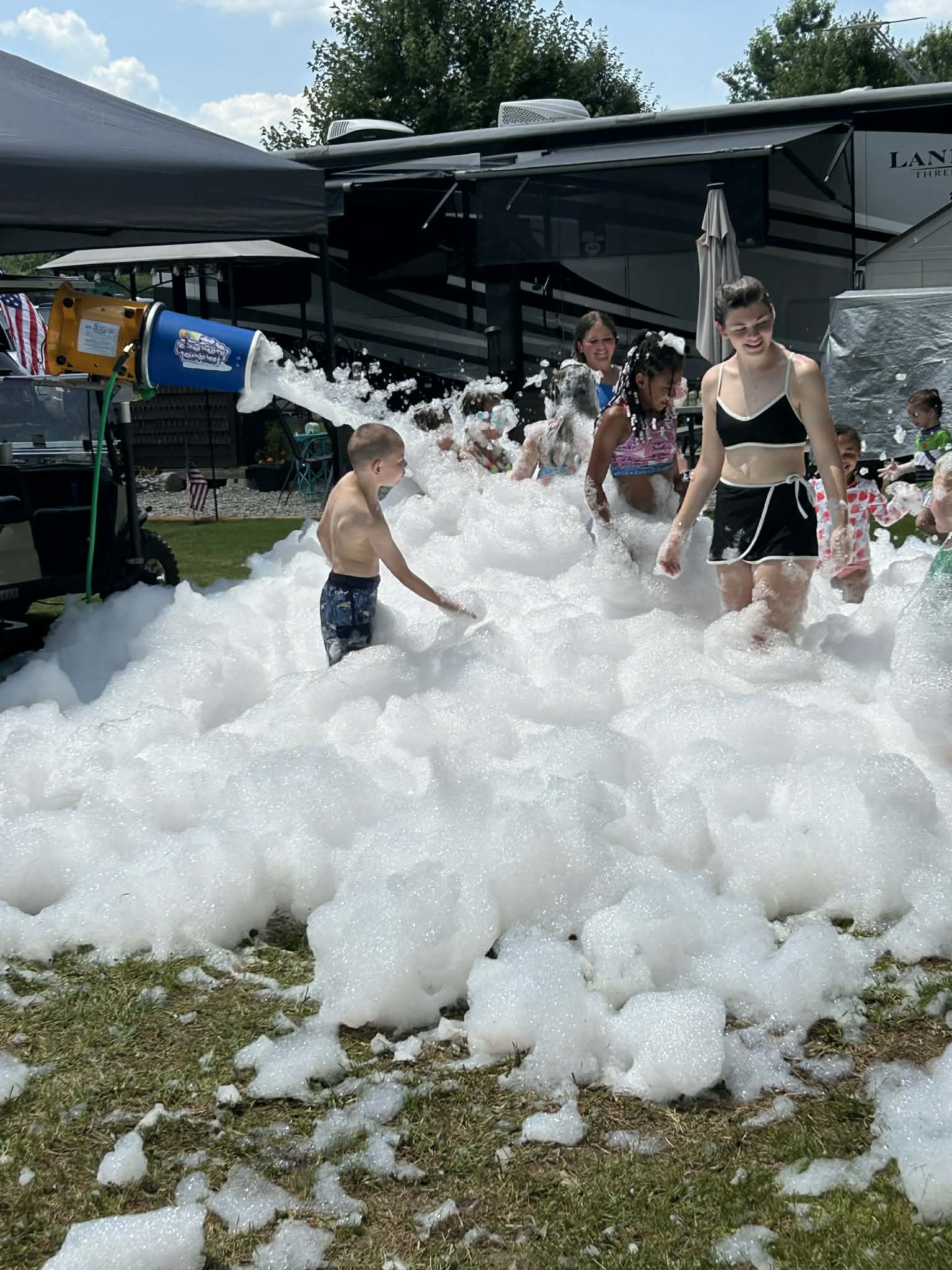 Guests enjoying Lil John’s Campground